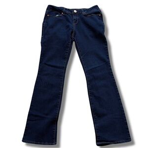 Cherry Blossom Dark Wash Bootcut Jeans | Stretch Denim | Classic Fit Size 9